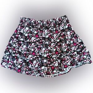SO Floral Ruffle Mini Skirt Skorts with under shorts Girls SIZE 18 Plus Preppy